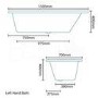 Tabor&trade; 1500 x 700 Bath