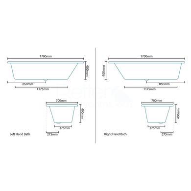 Tabor 1700 x 700 Bath