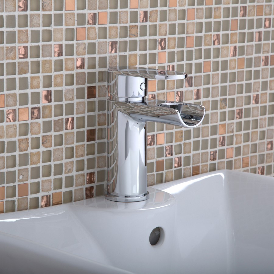 Cirque Waterfall Mono Basin Mixer Tap - Chrome