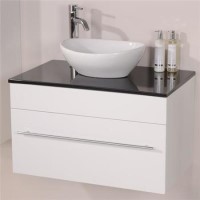 Aspen 750 Black Worktop for Wall Mounted Cabinet
