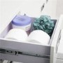 350mm Floor Standing Storage Unit - White 3 Drawer Unit - Cuba Range