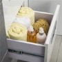 350mm Floor Standing Storage Unit - White 3 Drawer Unit - Cuba Range
