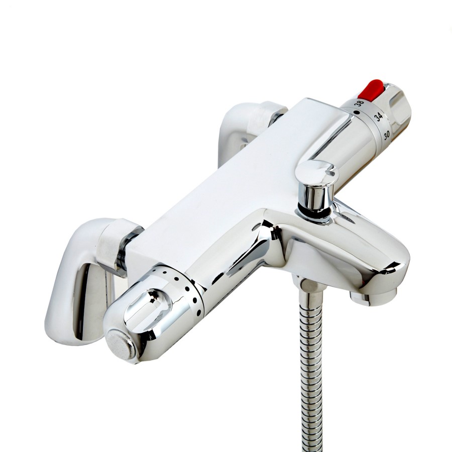 Deck Mounted Bath Shower Mixer with Rail Kit - Laos Range