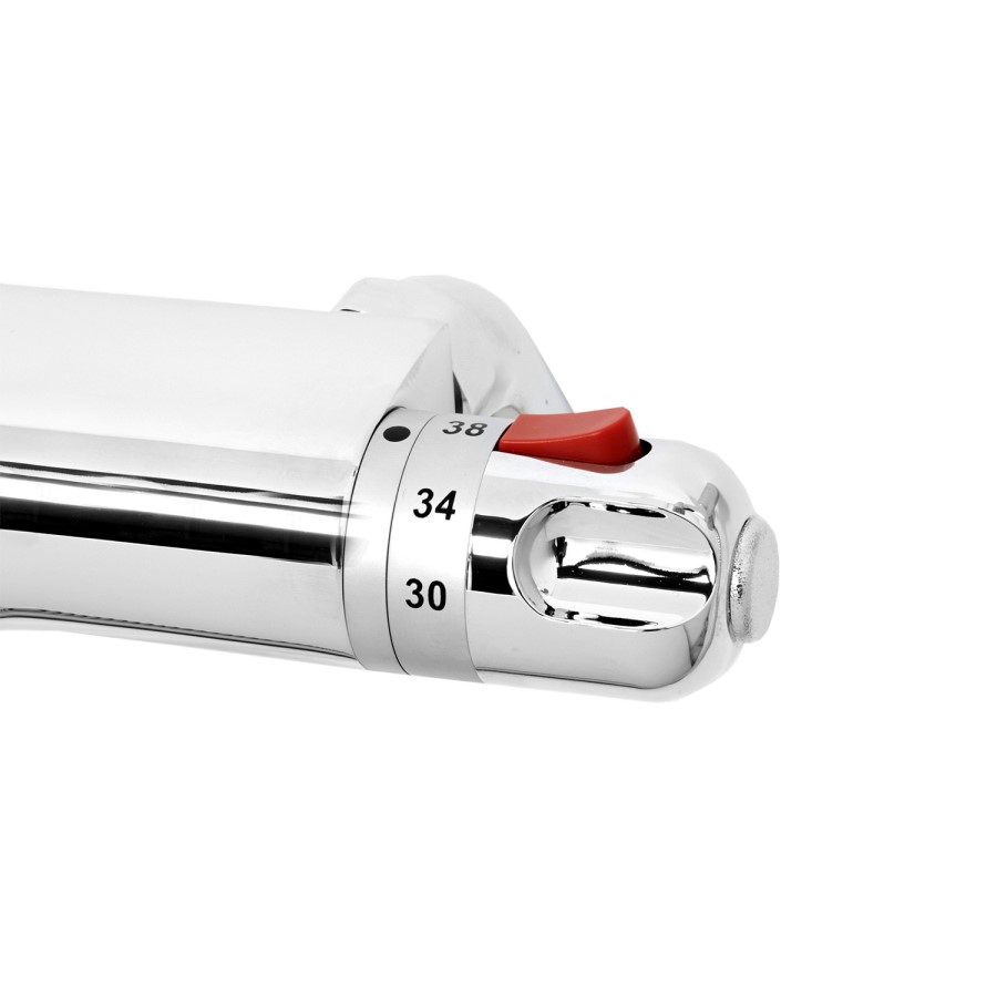 Deck Mounted Bath Shower Mixer with Rail Kit - Laos Range