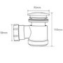50mm High Flow Shower Waste 