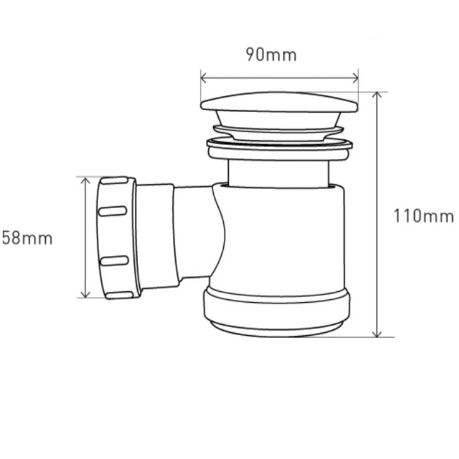 50mm High Flow Shower Waste 