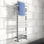 Juliet Chrome Heated Towel Rail - 1200 x 500mm
