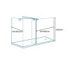 Trinity Premium 900mm Wetroom Front Glass