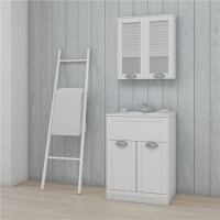 GRADE A1 - White 600 Nottingham Vanity Unit 