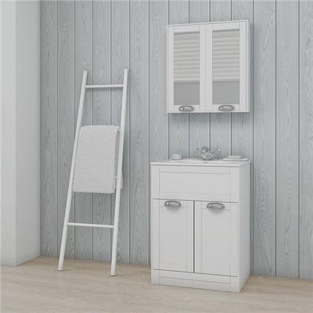 GRADE A1 - White 600 Nottingham Vanity Unit 