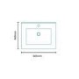 GRADE A1 - White 600 Nottingham Vanity Unit 