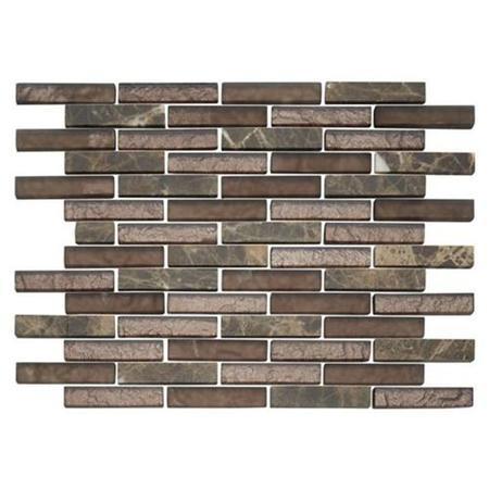 Perth Emperador Brown Brick Mosaic