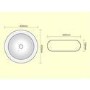 Lucia Crystal Grey-White Marble Basin