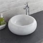 Lucia Crystal Grey-White Marble Basin