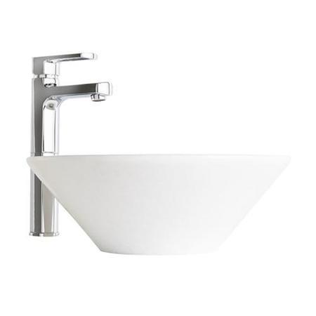Lucia Crystal White Marble Basin