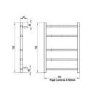 Stanley 705 x 500mm Square Heated Towel Rail