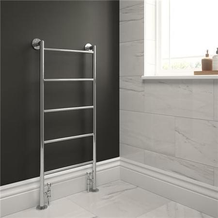 Buckden 1200 x 500 Straight Heated Towel Rail