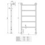 Buckden 1200 x 500 Straight Heated Towel Rail