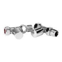 Straight Chrome Radiator Valves