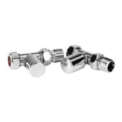 Straight Chrome Radiator Valves