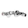 Straight Chrome Radiator Valves