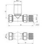 Straight Chrome Radiator Valves