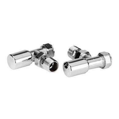 Angled Chrome Radiator Valves