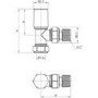 Angled Chrome Radiator Valves