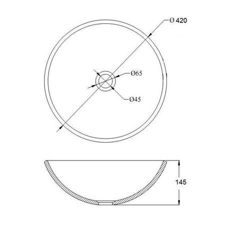 Arabella Clear Glass Basin