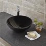 Arabella Black Painted Glass Basin