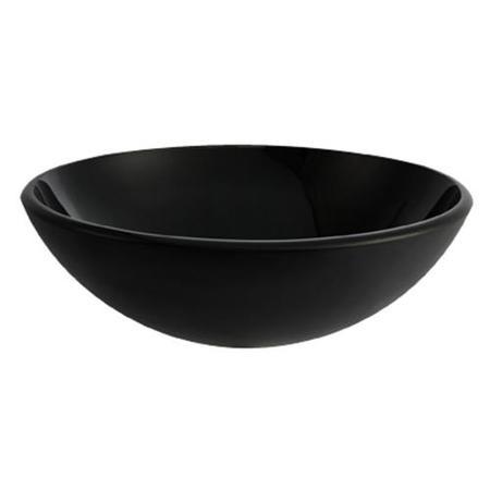 Arabella Black Painted Glass Basin