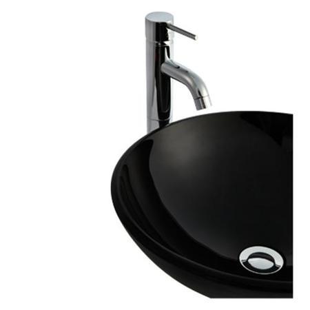 Arabella Black Painted Glass Basin