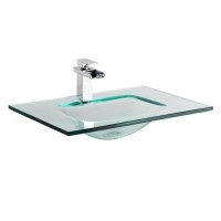 Siena Clear Glass Counter Top Basin