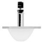 Julietta White Glass Counter Top Basin