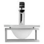 Julietta White Glass Counter Top Basin