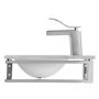 Julietta White Glass Counter Top Basin