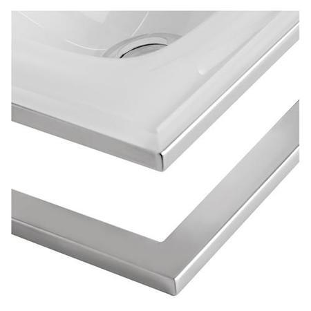 Julietta White Glass Counter Top Basin