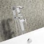 Elda Square Floor Standing Bath Shower Mixer