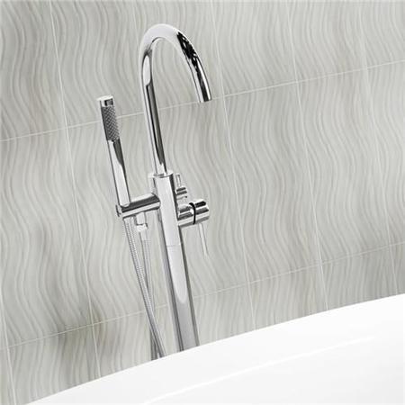 Elda Curved Freestanding Bath Shower Mixer
