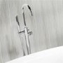 Elda Curved Freestanding Bath Shower Mixer