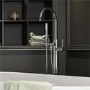 Elda Curved Freestanding Bath Shower Mixer