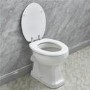 White Wood Effect Toilet Seat 