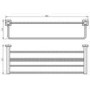 Tetra Double Towel Rack