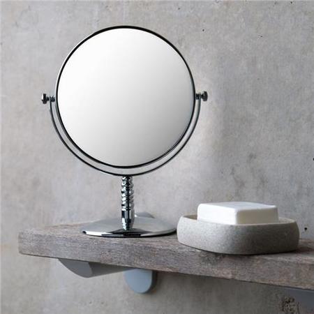 Round 150mm 3 x Magnifying Pedestal Mirror 