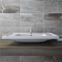 Aviso 850mm White Ceramic Wall Hung Basin