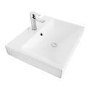 Vico 600mm White Ceramic Wall Hung or Counter Top Basin
