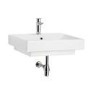 Vico 600mm White Ceramic Wall Hung or Counter Top Basin