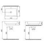 Vico 600mm White Ceramic Wall Hung or Counter Top Basin