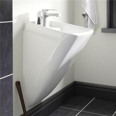 Vico White 1 Tap Hole Ceramic Wall Hung Basin 