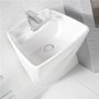 Vico White 1 Tap Hole Ceramic Wall Hung Basin 
